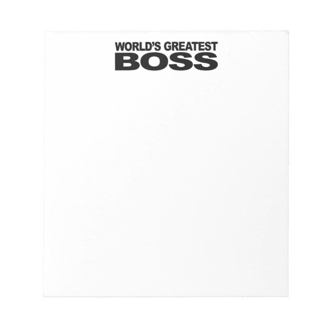 Bloc De Notas El mayor jefe del mundo (Frente)