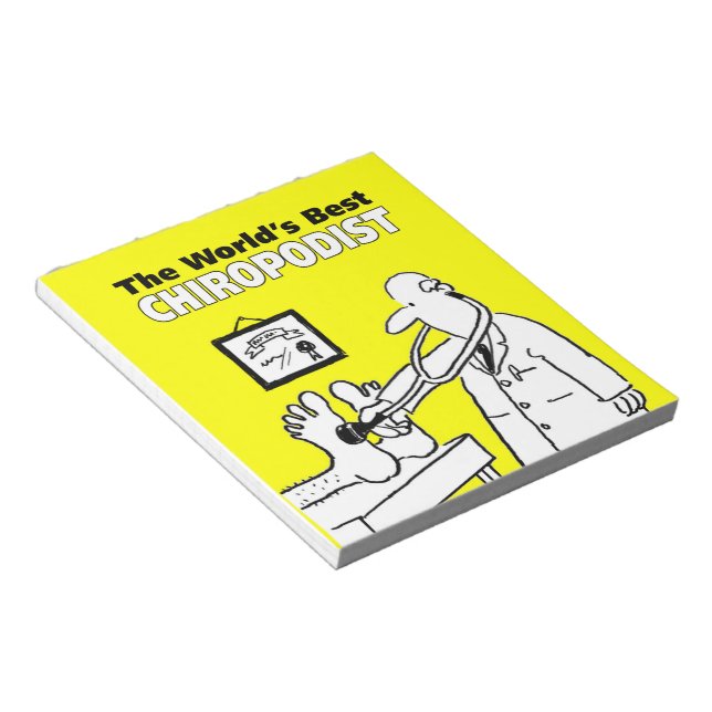 Bloc De Notas El mejor chiropodista del mundo (Lado Derecho)