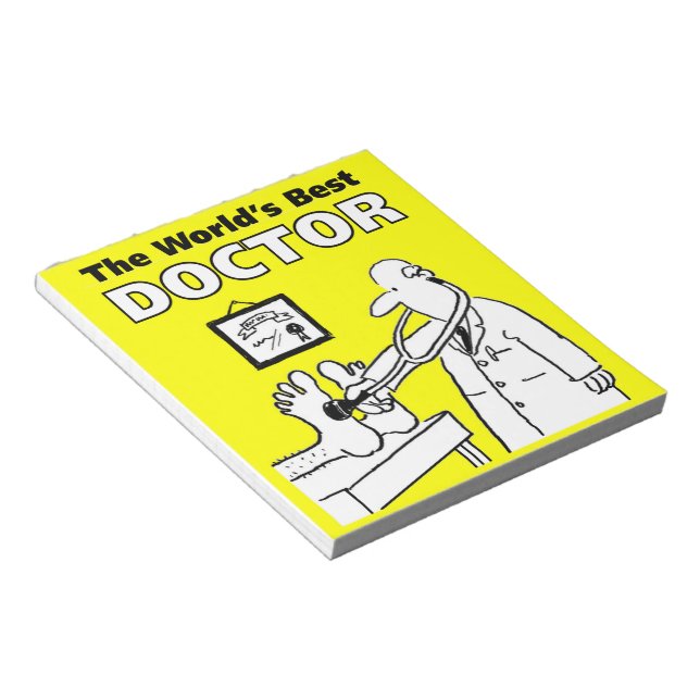 Bloc De Notas El mejor Médica del mundo (Lado Derecho)