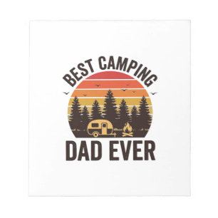 Bloc De Notas El mejor papá de camping de todos los tiempos Dise