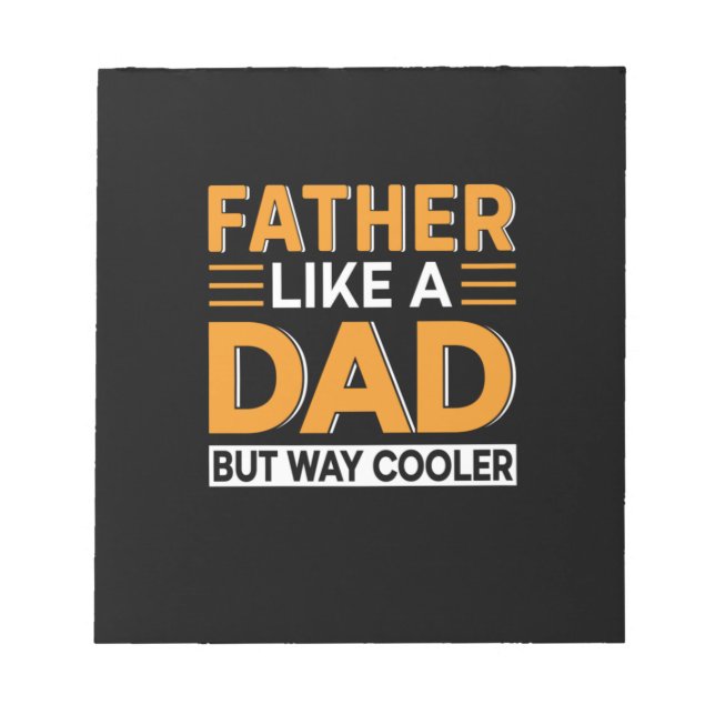 Bloc De Notas El padre del día del padre como un padre (Frente)