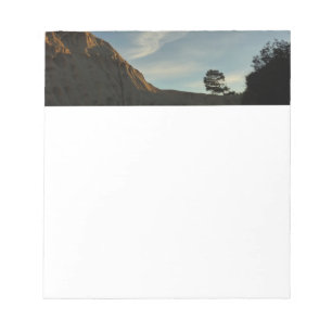 Bloc De Notas El paisaje de Lone Torrey Pine California Sunset