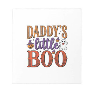 Bloc De Notas El pequeño Boo de papá Vintage Halloween