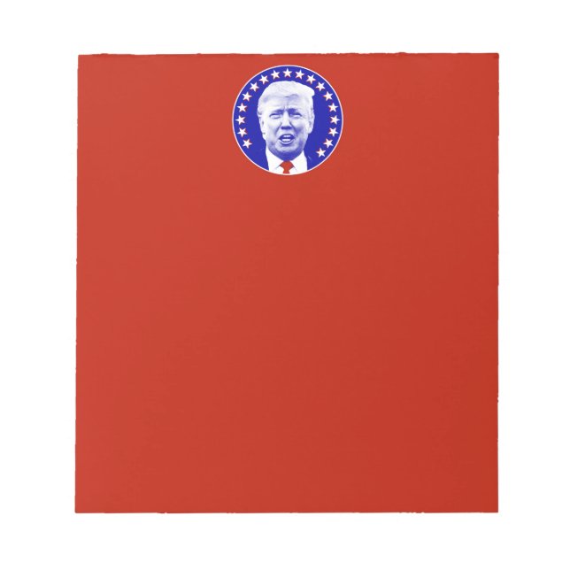 Bloc De Notas El presidente Donald Trump en azul (Frente)