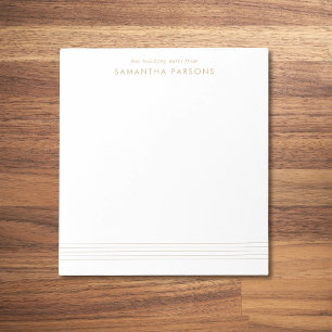 Bloc De Notas El profesor de música apunta a Gold Elegant