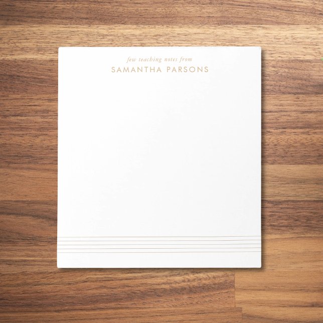 Bloc De Notas El profesor de música apunta a Gold Elegant (Subido por el creador)