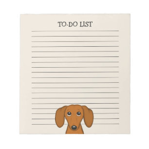 Bloc De Notas El rico perro de Weiner de Dachshund Wiener