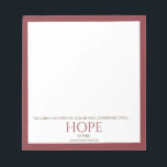 Bloc De Notas El Señor es mi porción Verso de la Biblia Roja Mod<br><div class="desc">Este billete de versículo de la Biblia seguramente será una inspiración. Este diseño presenta un fondo blanco nítido con un borde rojo profundo y una tipografía clásica. Qué gran manera de recordarte a ti mismo la esperanza que sólo Cristo puede dar.</div>