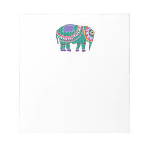 Bloc De Notas Elefante adornado hermoso