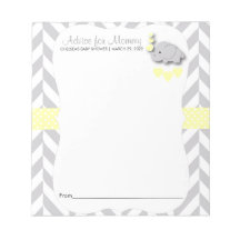 Elefante amarillo y gris Baby Shower 2 - Consejos