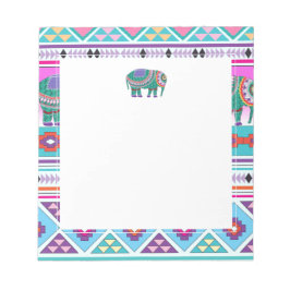 Bloc De Notas Elefante con patrón azteca