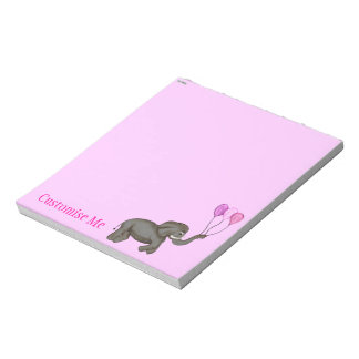 Bloc De Notas Elefante de la Celebración (Rosa)