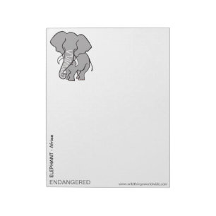 Bloc De Notas ELEFANTE Funky - Amo animal -