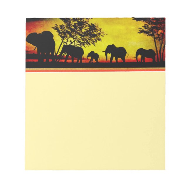 Bloc De Notas Elefantes Sunset (Frente)