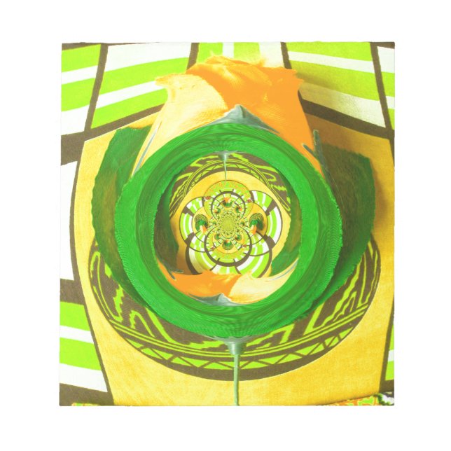 Bloc De Notas Elegancia dorada: bello arte rosa amarillo african (Frente)