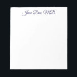 Bloc De Notas Elegant customized professional name notepad<br><div class="desc">Elegant customized professional name notepad</div>