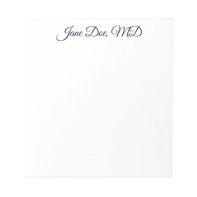 Bloc De Notas Elegant customized professional name notepad (Frente)