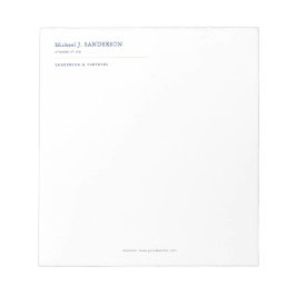 Bloc De Notas Elegant minimal professional lawyer legal office