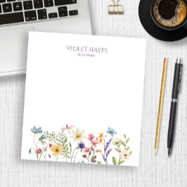 Bloc De Notas Elegant Wildflower Wild Flower Floral Custom