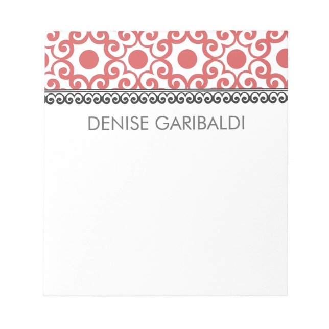 Bloc De Notas Elegante árabe árabe moderno personalizado (Frente)