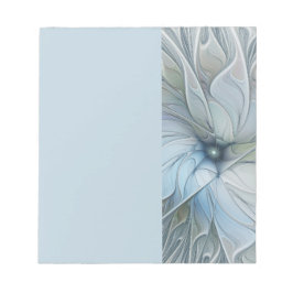 Bloc De Notas Elegante belleza arte abstracto fractal flor moder