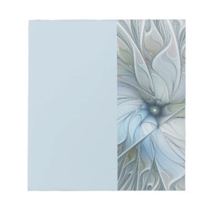 Bloc De Notas Elegante belleza arte abstracto fractal flor moder