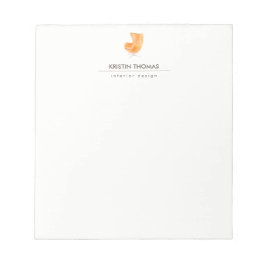 Bloc De Notas Elegante Diseñador interior de cuero de color acuá