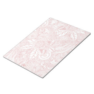 Bloc De Notas Elegante diseño de Mandala floral de oro falso ros
