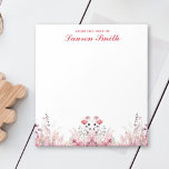 Bloc De Notas Elegante Floral Desde El Escritorio De Minimalista<br><div class="desc">Haga su día de trabajo un poco más luminoso con nuestra Floral Elegante de la Oficina del Notepad Minimalista! Este bloc de notas elegante y elegante es perfecto para anotar tareas,  notas e ideas. Además,  está personalizado con tu nombre por ese toque especial extra.</div>