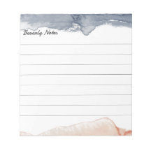 Elegante Gris y Rosa Personalizado Color de Agua L