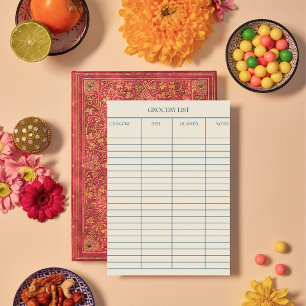 Bloc De Notas Elegante lista de productos de tocador rosado retr