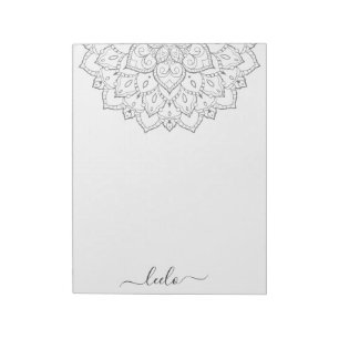Bloc De Notas Elegante Mandala Personal Stationery Pad