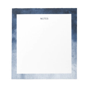 Bloc De Notas Elegante manto de color azul marino personalizado