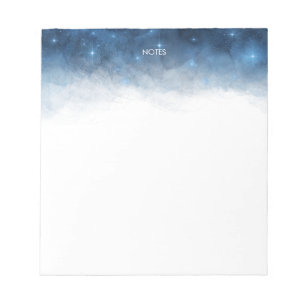 Bloc De Notas Elegante manto de color azul marino personalizado