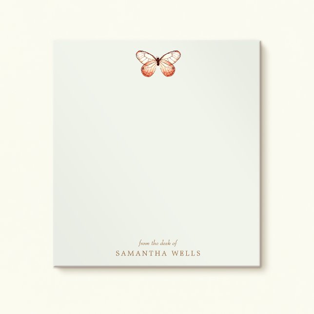 Bloc De Notas Elegante mariposa personalizada (Subido por el creador)