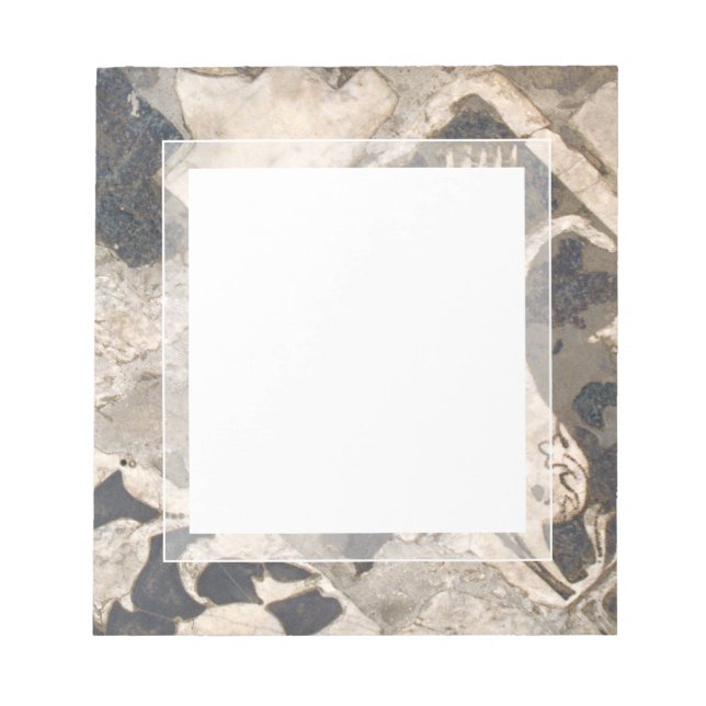 Bloc De Notas Elegante mármol arquitectónico antiguo italiano (Frente)