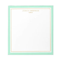 Elegante Mint Gold Personalizado
