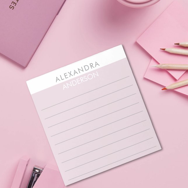 Bloc De Notas Elegante Moda profesional mínima (Elegant Professional Chic Minimal Notepad)