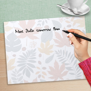 Bloc De Notas Elegante Naturaleza hojas otoñales