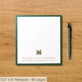 Bloc De Notas Elegante Notepad Financiero