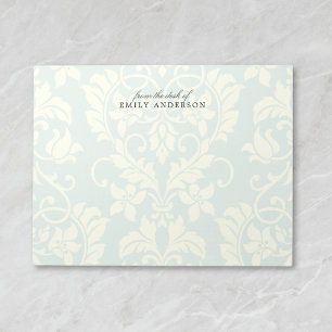 Bloc De Notas Elegante Pastel Damask de la mesa de