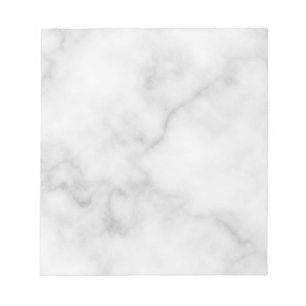 Bloc De Notas Elegante patrón de mármol blanco