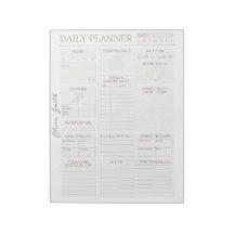 Elegante Planner Diario Personalizado Gris