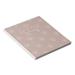 Bloc De Notas Elegante Plaster Peach Peach Bonito Floral Lotus