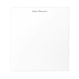 Bloc De Notas Elegante profesional de escritura a mano en blanco