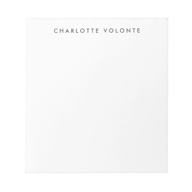 Bloc De Notas Elegante Profesional Moderno (Frente)