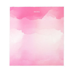 Bloc De Notas Elegante salpicón acuático rosa caliente personali