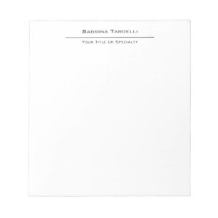 Bloc De Notas Elegante sencillo atractivo minimalista