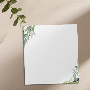 Bloc De Notas Elegante vegetación eucalipto