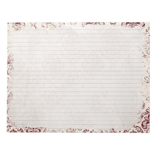 Bloc De Notas Elegante Vintage (Frente)